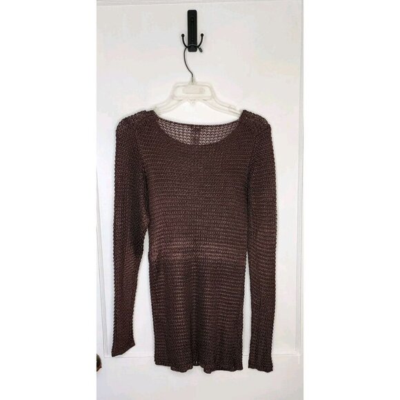 NWT Eileen Fisher Petite Size MP 100% Rayon Copper Basic Cord Top - Picture 2 of 4